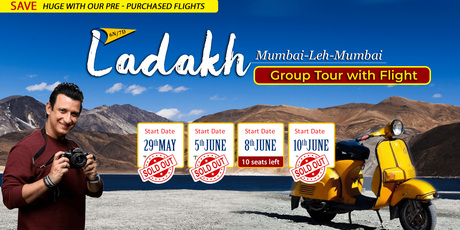 Leh Ladakh group tour with Flight